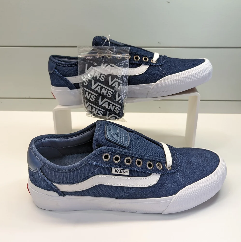 Vans Old Skool Chima Ferguson PRO 2 Navy White Suede Skateboard Sneakers Men 8